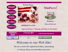 Tablet Screenshot of minipurrs.com